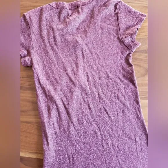 Michael Stars V Neck Short Sleeve Shirt Bundle of 2 One Size Stretchy Basics - Picture 5 of 11